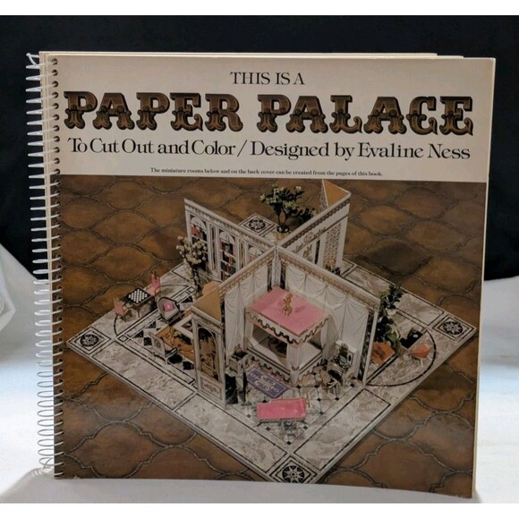 This Is A Paper Palace To Cut Out And Color By Evaline Ness Like New Condition - Picture 1 of 10